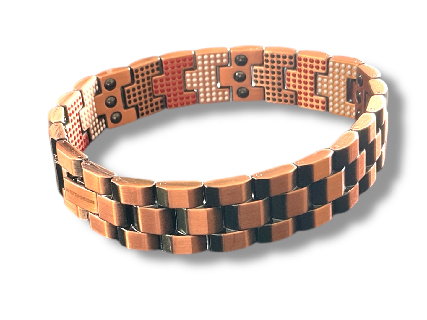 CB595 100% Pure Copper Linked 5 Elements Magnetic Bracelet 210 x150mm