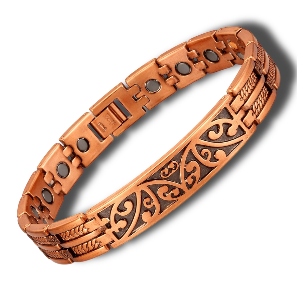 1CLM 100% Copper magnetic linked bracelet   'Stingray'