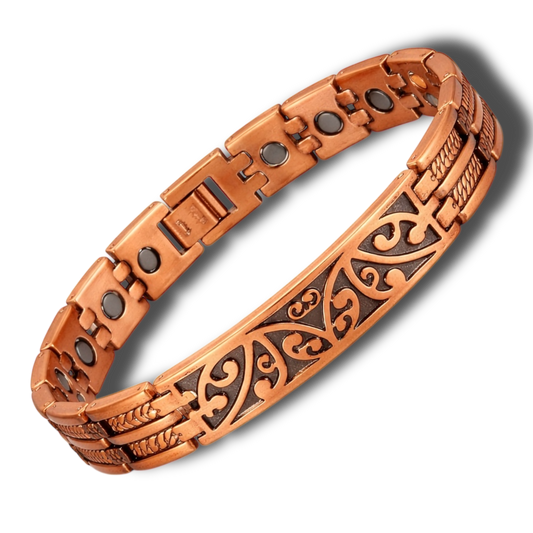 1CLM 100% Copper magnetic linked bracelet   'Stingray'