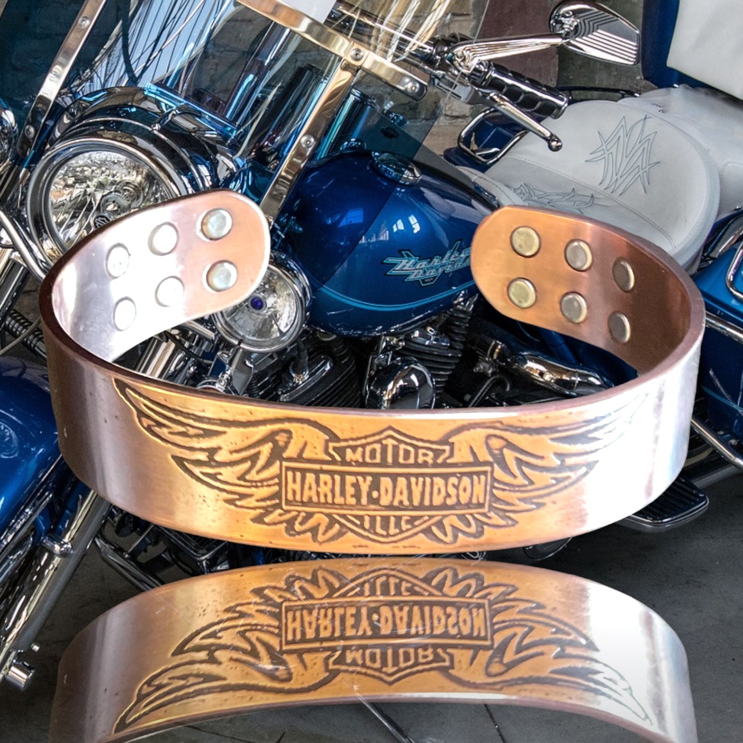 Harley Davidson copper band