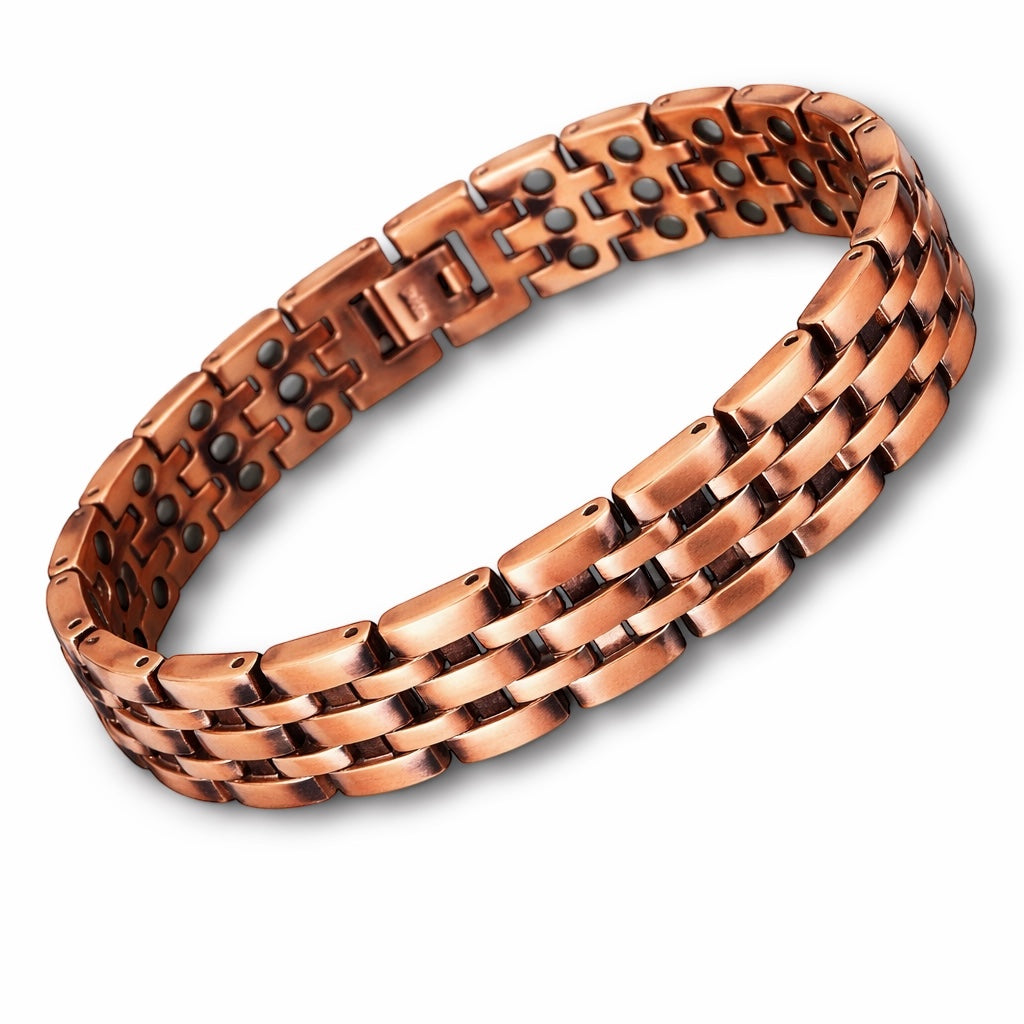 8CLM 100% Pure Copper Linked Magnetic Bracelet- 66 Magnets