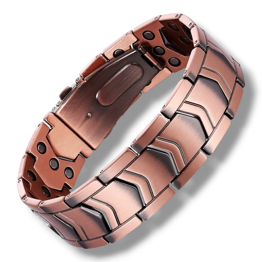 CM33B  100% Solid Pure Copper Magnetic Bracelet Linked