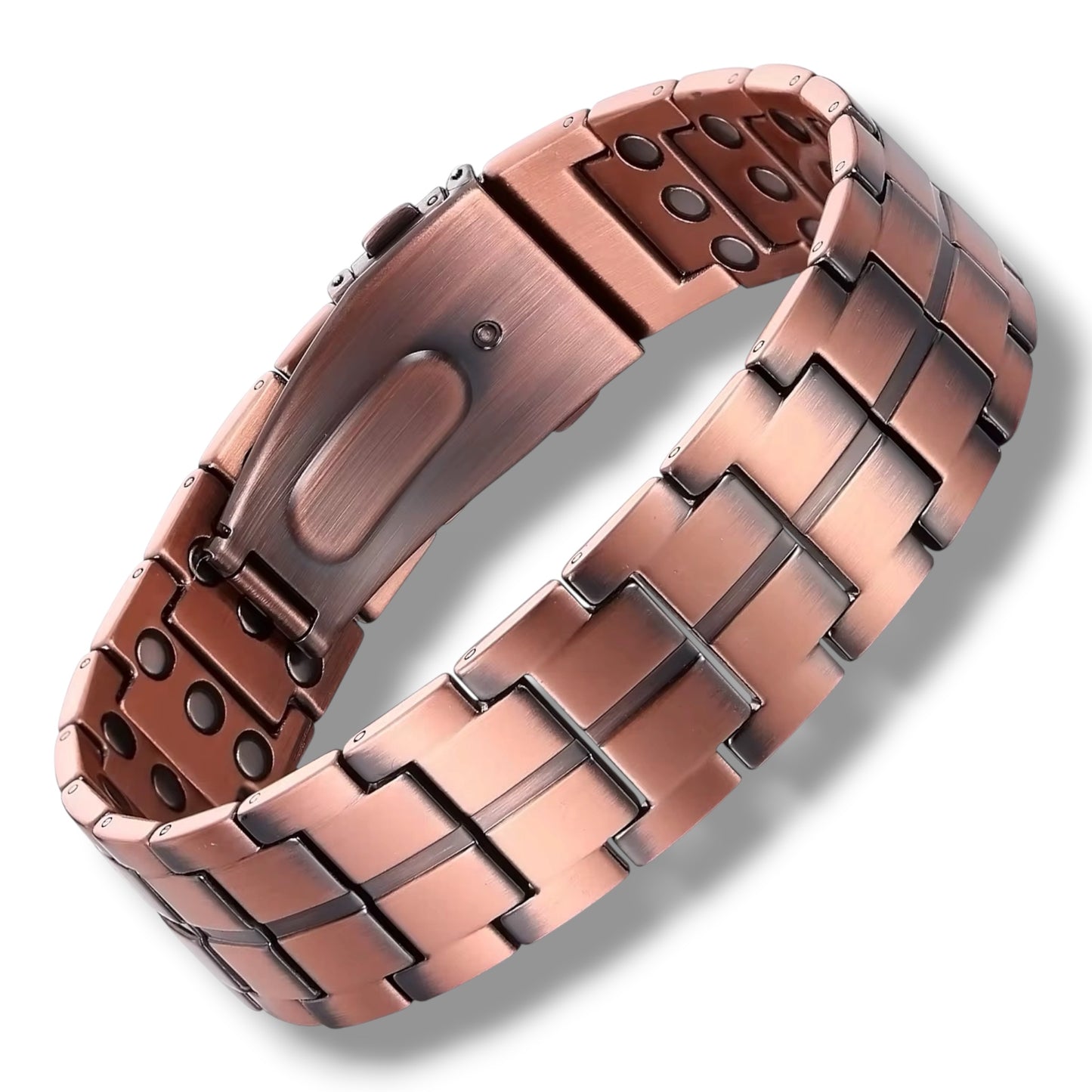 CM33A  100% Solid Pure Copper Magnetic Bracelet Linked