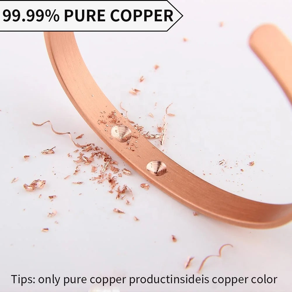 BC115 100% Pure Copper Magnetic Band 'Dents'