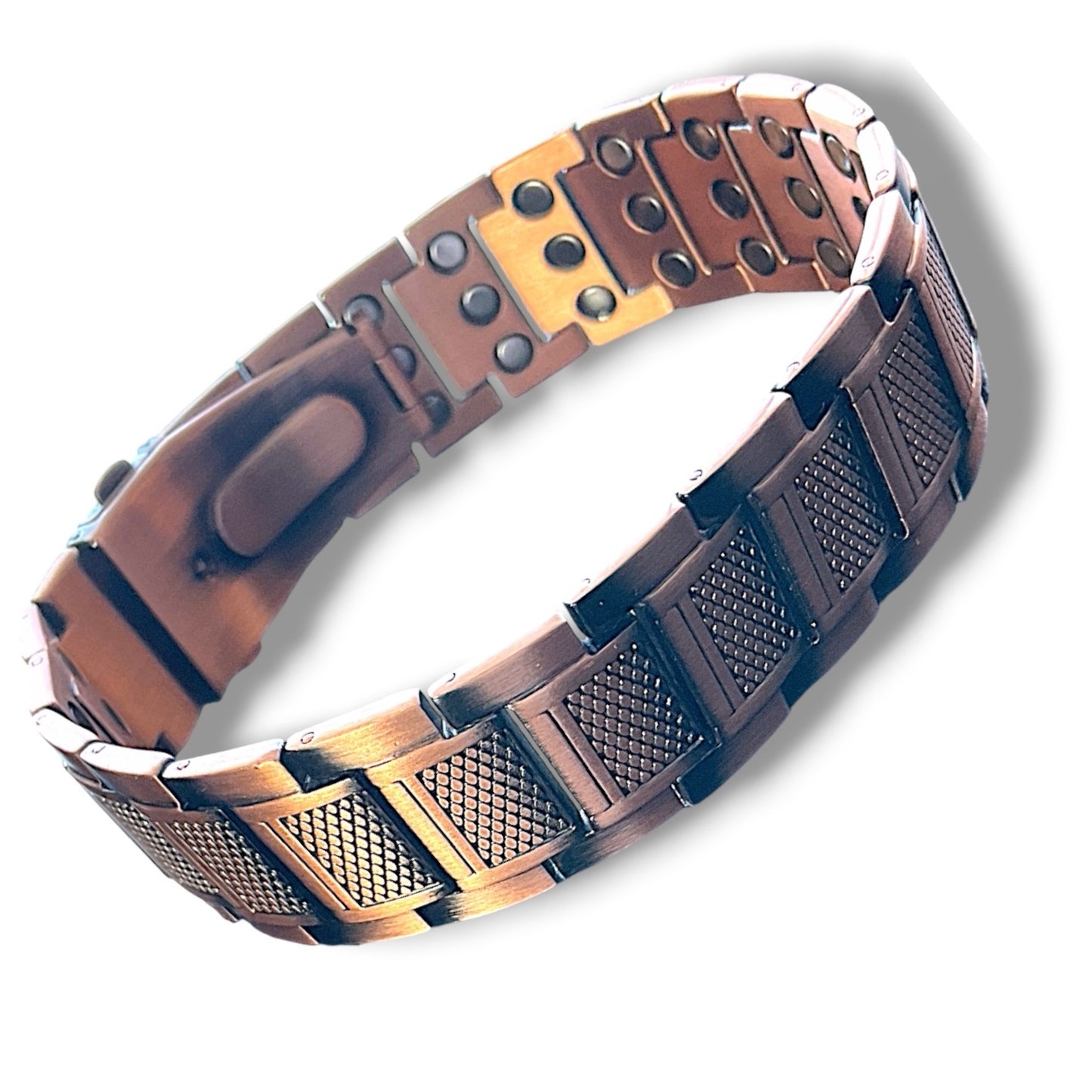 CM33E 100% Solid Pure Copper Magnetic Bracelet Linked