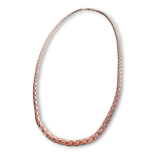 NEC03 ‘Rice Grain Link Chain’ Copper Necklace