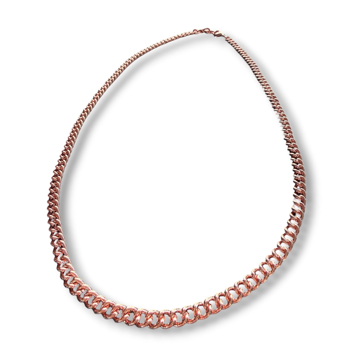 NEC07 ‘FLAT CURB LINKED CHAIN’ Copper Necklace