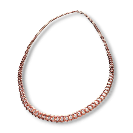 NEC07 ‘FLAT CURB LINKED CHAIN’ Copper Necklace