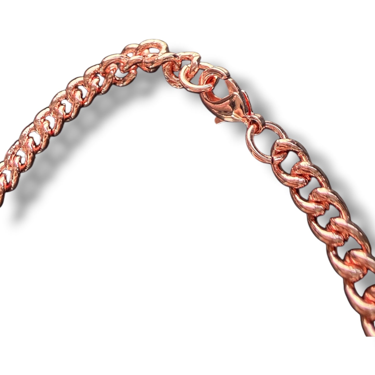 NEC07 ‘FLAT CURB LINKED CHAIN’ Copper Necklace