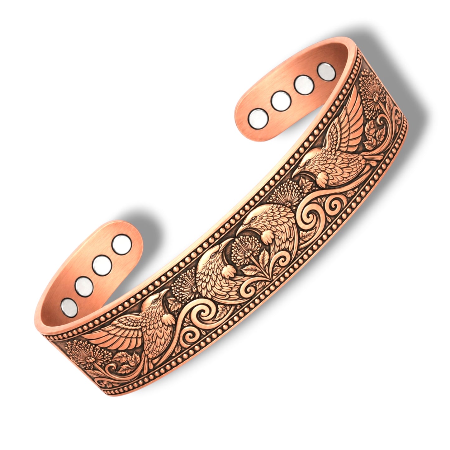 A16 100% Pure Copper Magnetic Band 'Tui Birds’