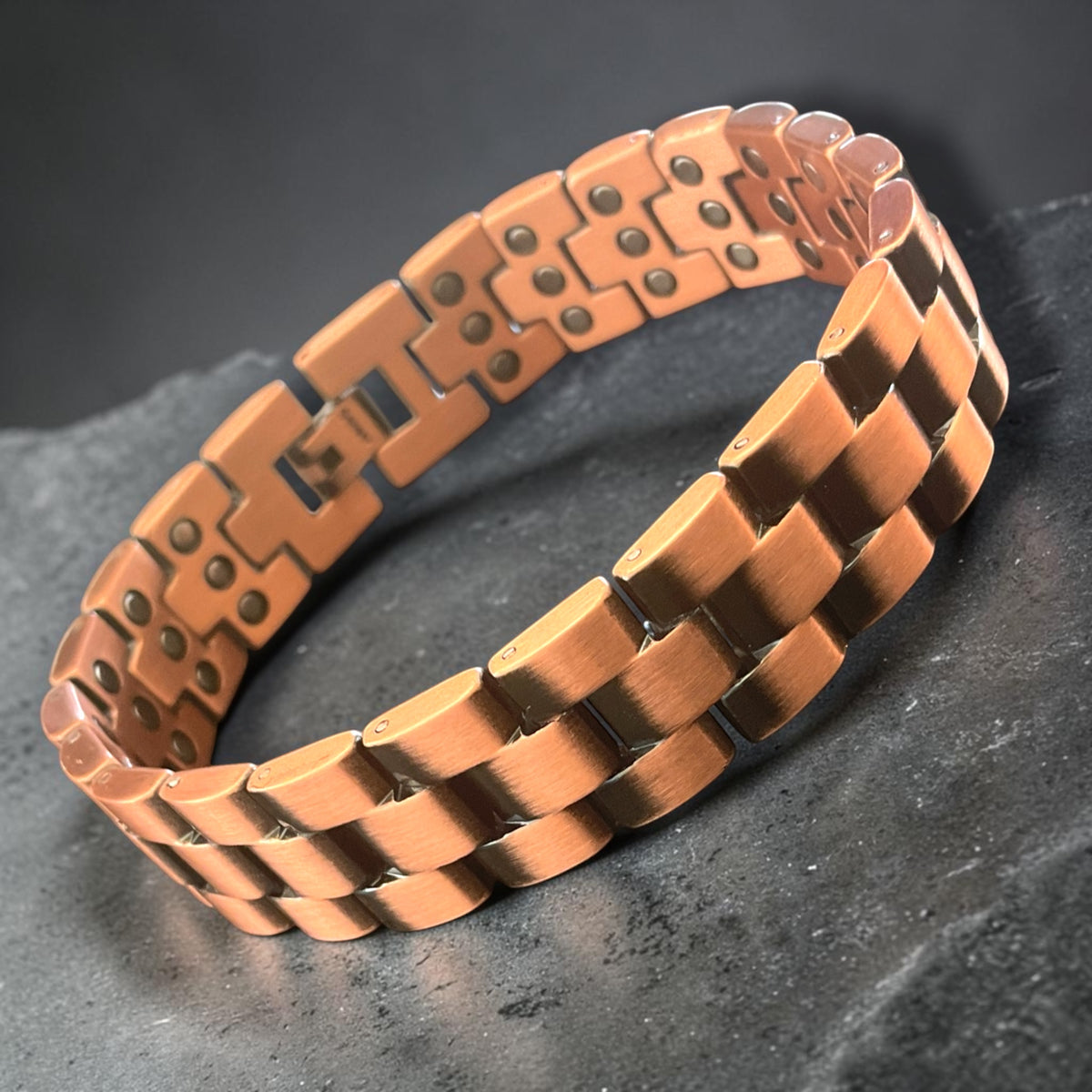 CM36 100% 63 MAGS Pure Copper Linked Magnetic Bracelet