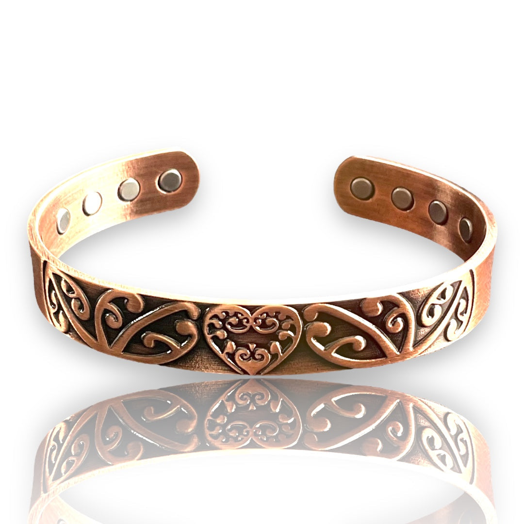 A8ws 100% Pure copper magnetic band 'Aroha Love' (WHOLESALE)
