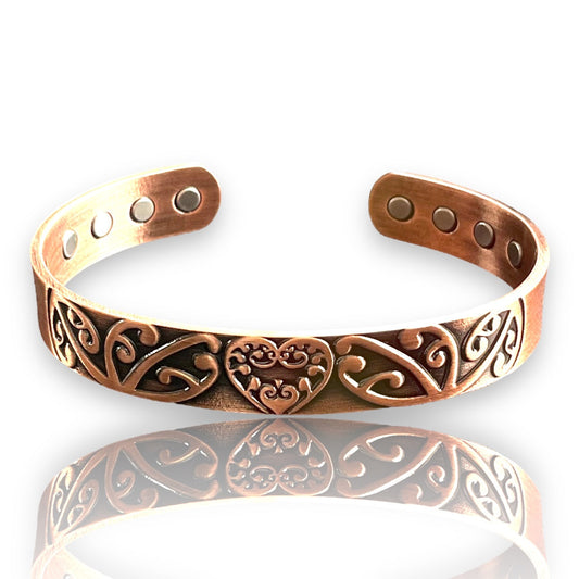 A8ws 100% Pure copper magnetic band 'Aroha Love' (WHOLESALE)