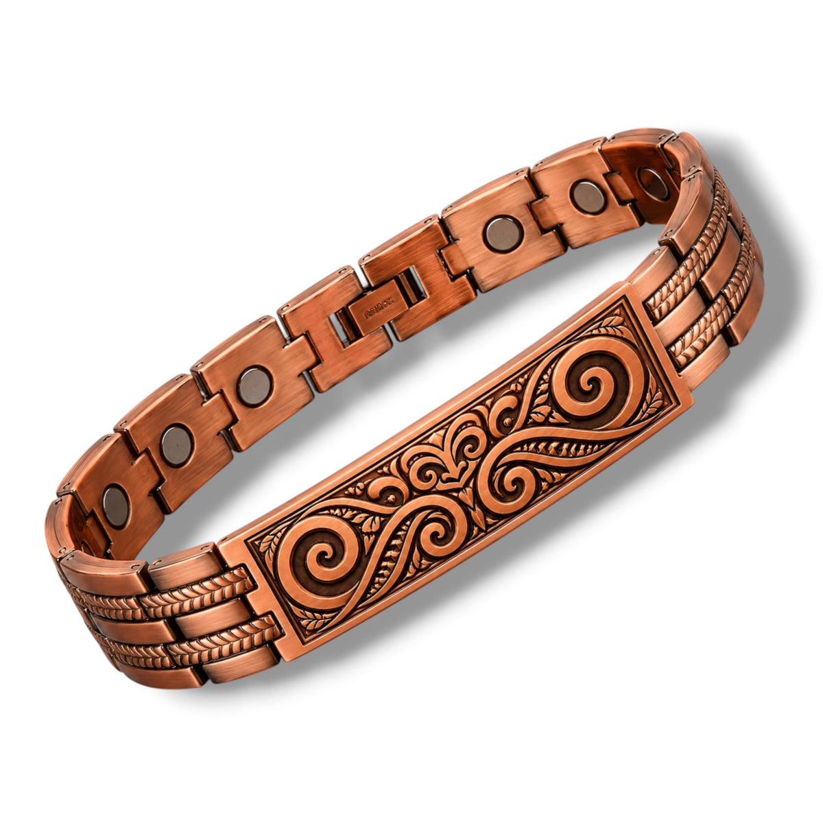 5CLM 100% Copper magnetic linked bracelet 'HEI TIKI'