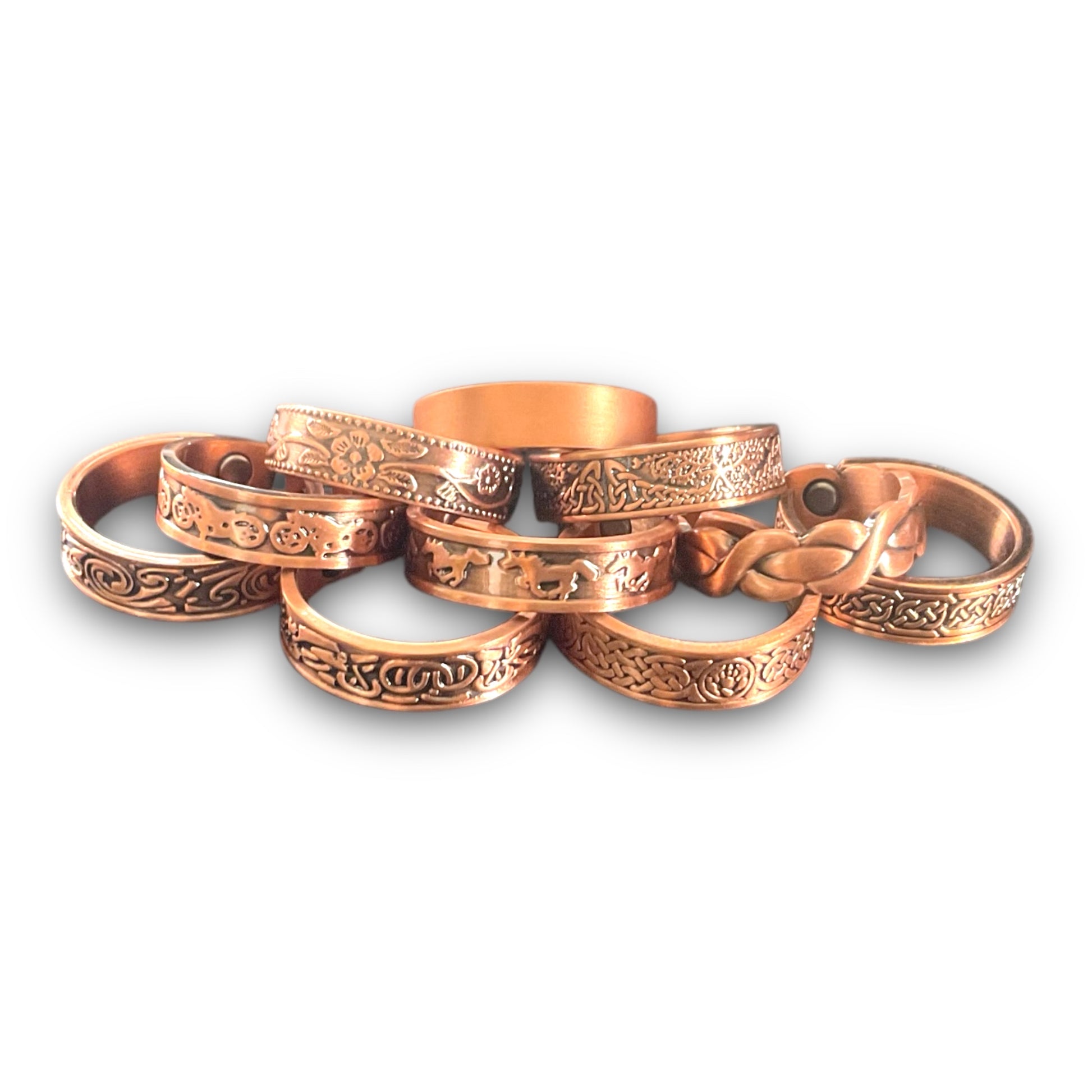 Copper magnetic ring