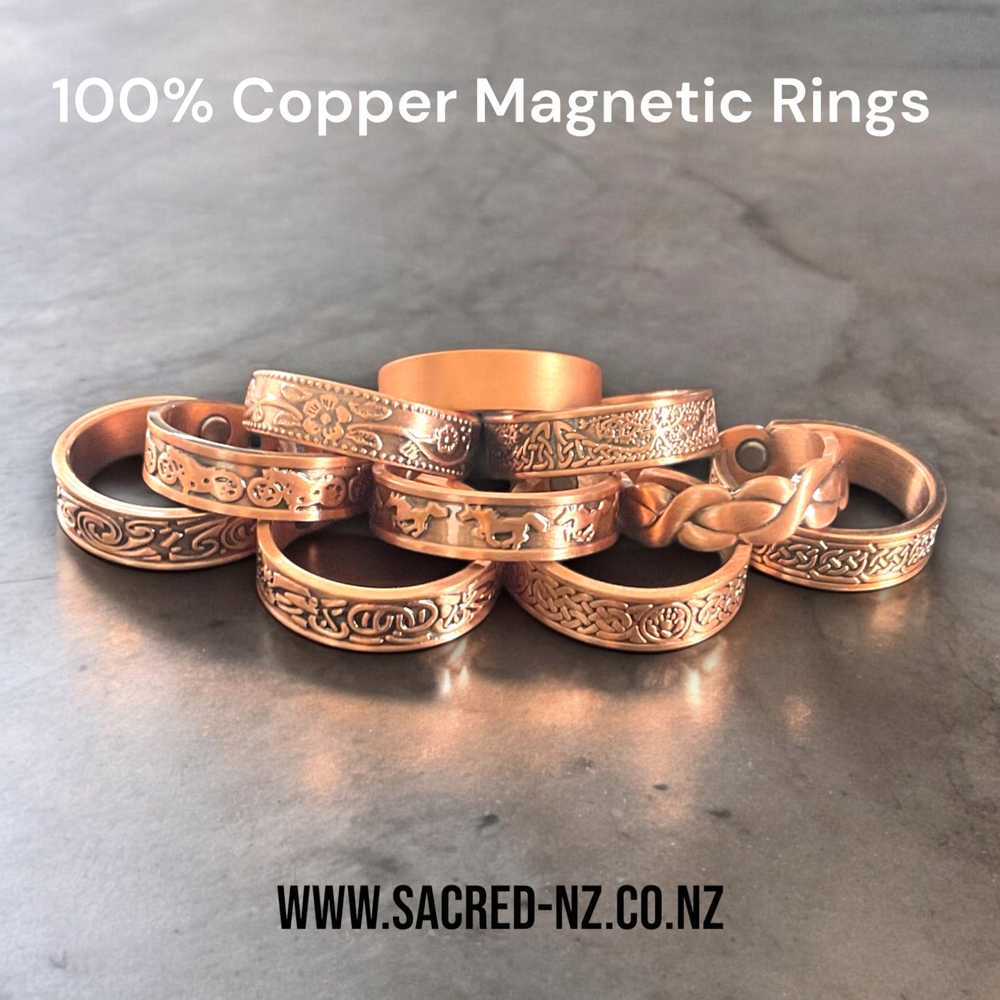 Copper magnetic ring