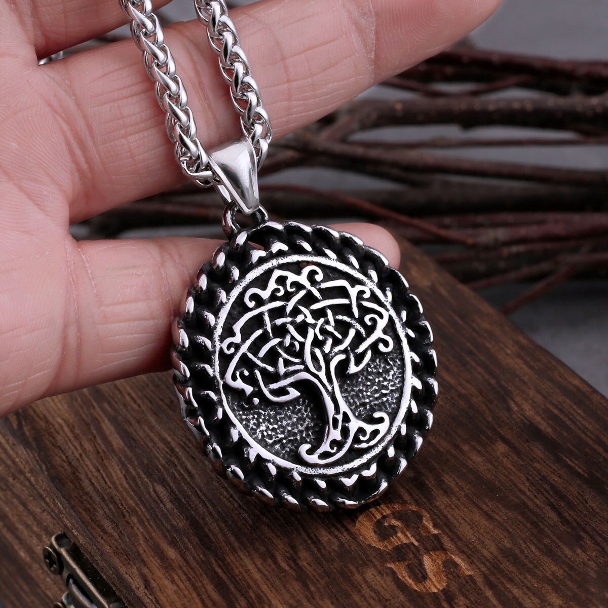 Viking tree of life celtic pendant