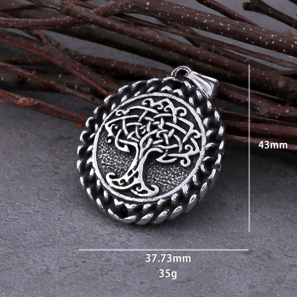 Viking tree of life celtic pendant
