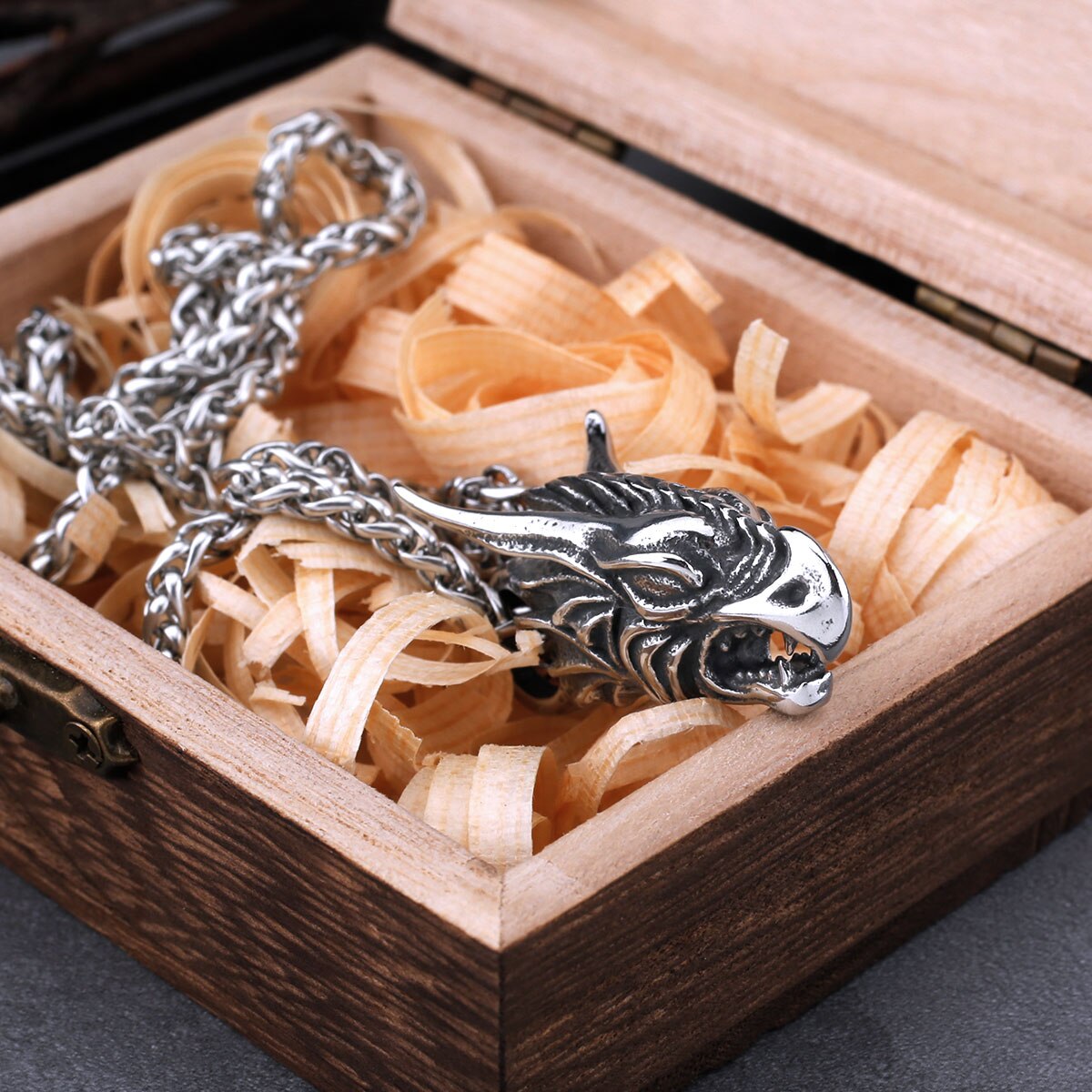 Viking Dragon Head pendant