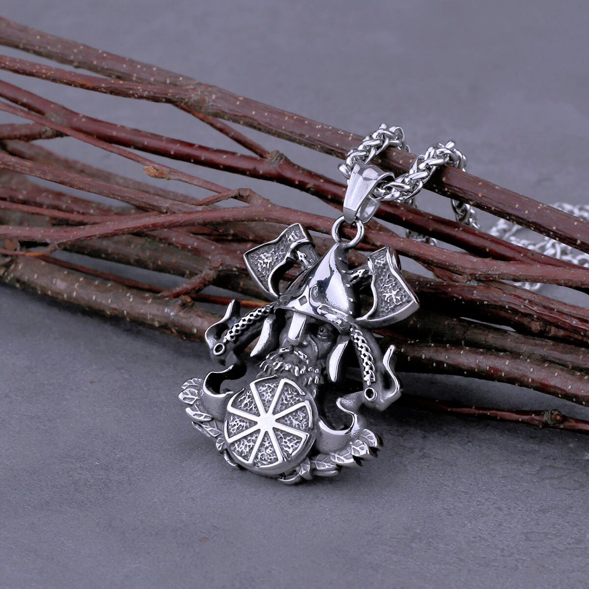 Viking odin axe pendant
