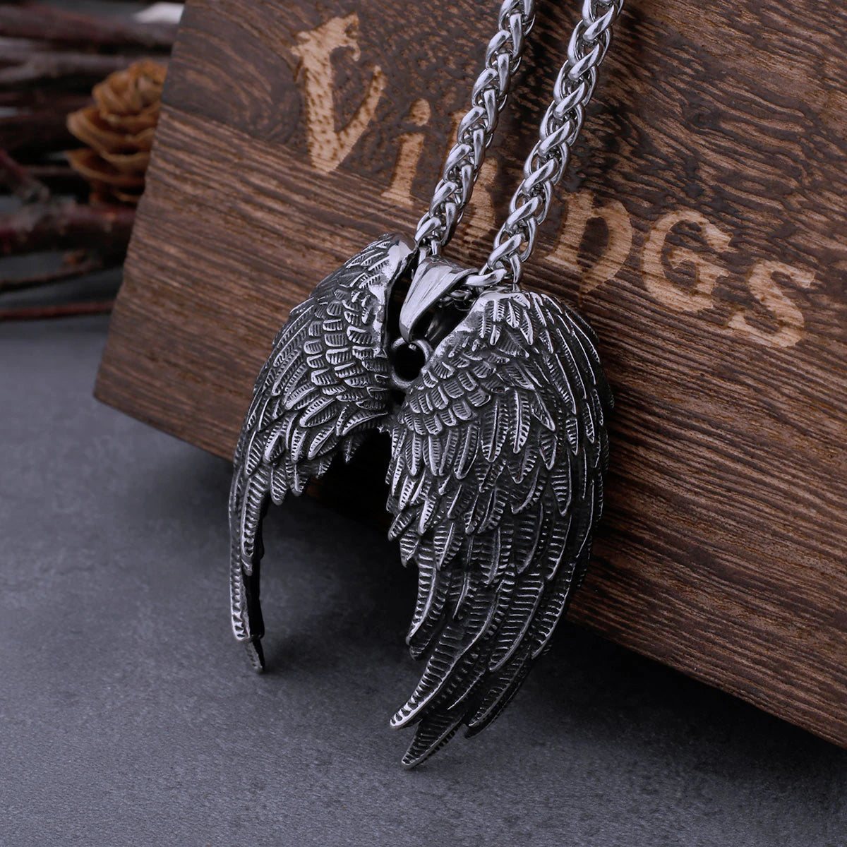 Viking wings pendant