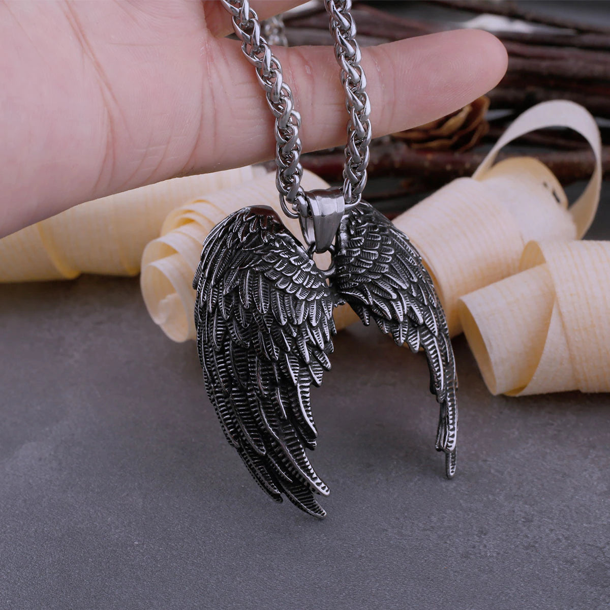 Viking wings pendant