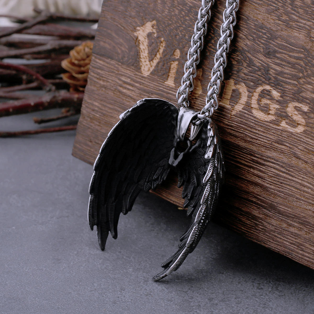 Viking wings pendant