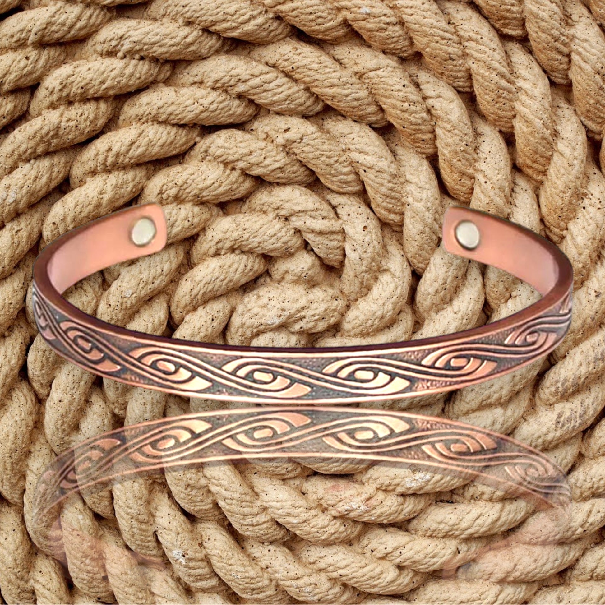 copper magnetic 6 magnet bracelet