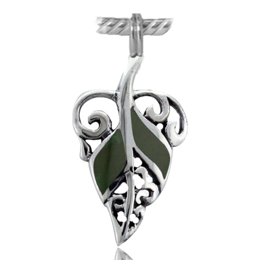 jade silver charm
