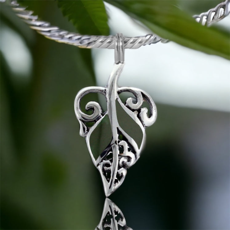 JC04  925 Sterling Silver Jade Charm