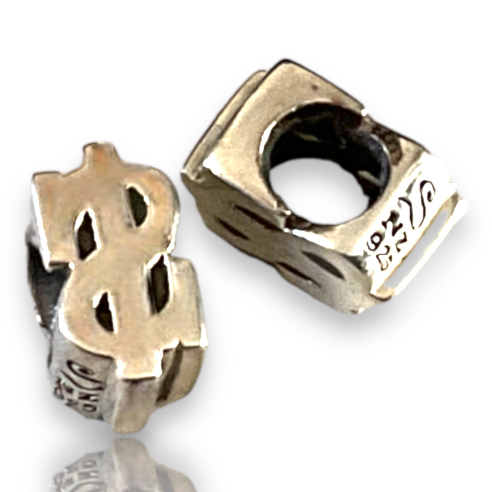 sterling silver charm bead