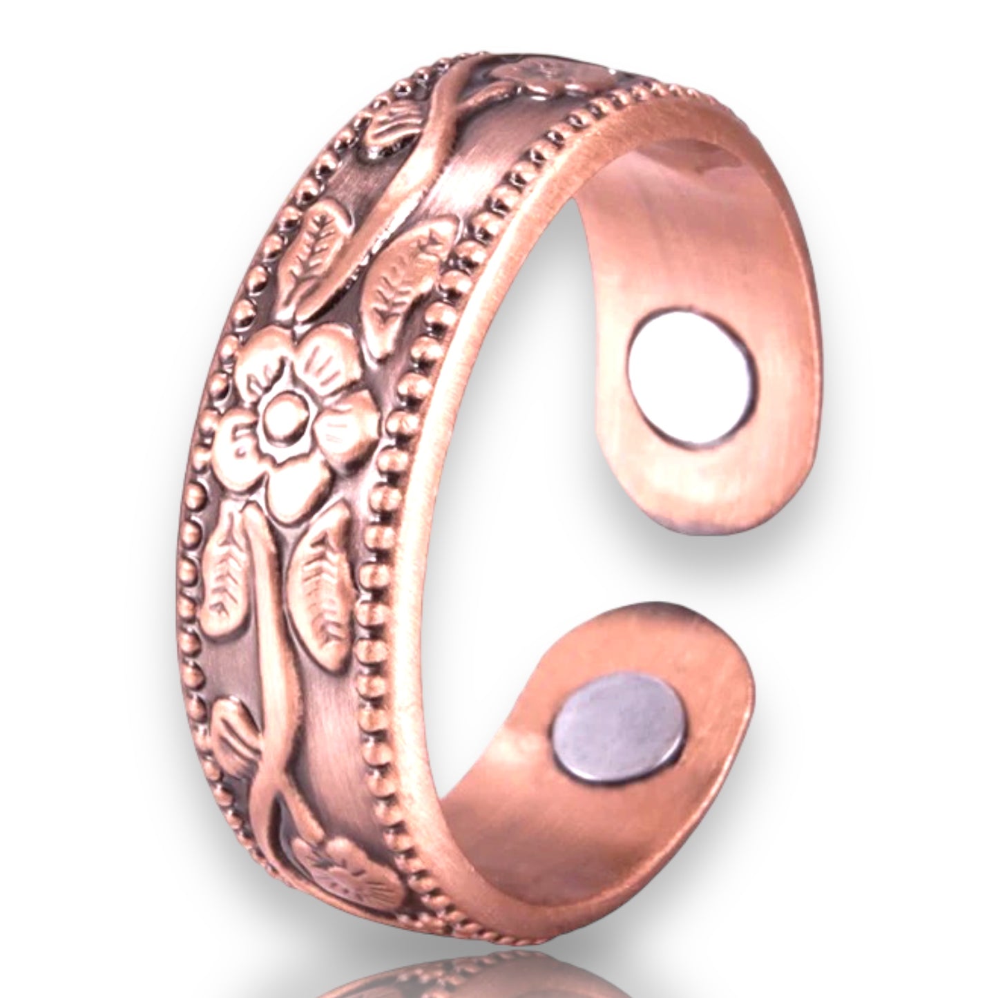 CRB11 Copper Ring 'flower’