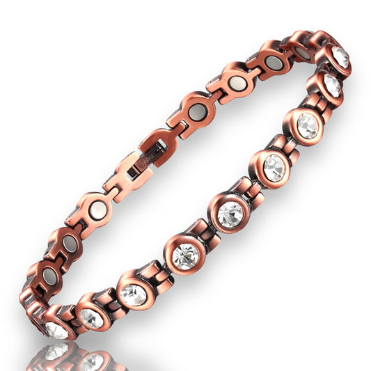 copper magnetic linked bracelet