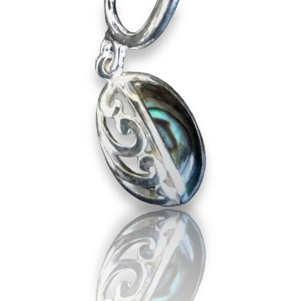 sterling silver paua charm