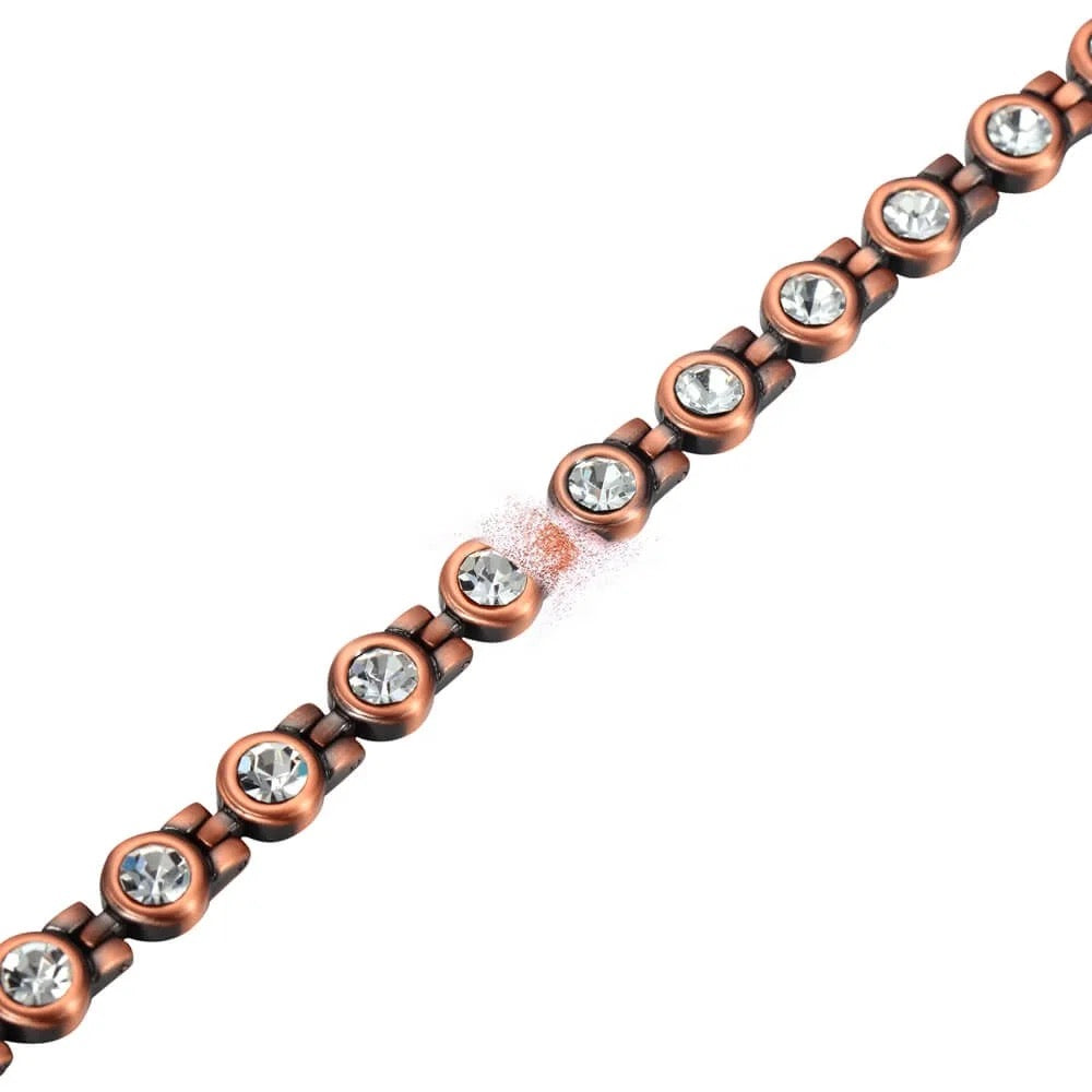 copper magnetic linked bracelet