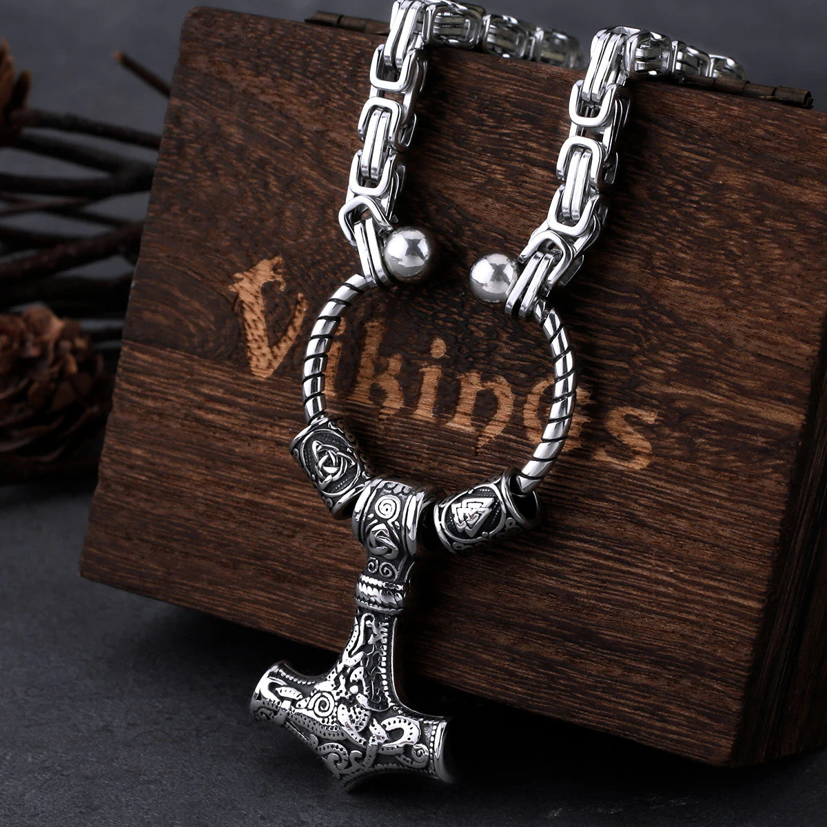 viking odins hammer pendant