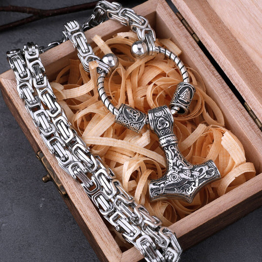 viking odins hammer pendant