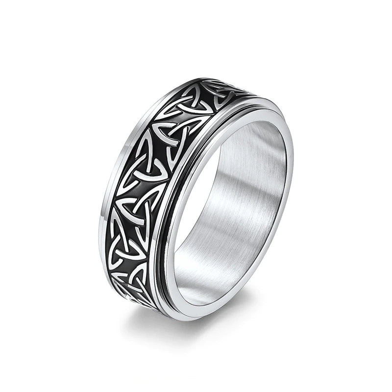 Viking spinner fidget celtic ring