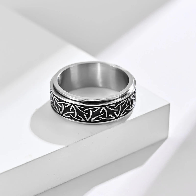 Viking spinner fidget celtic ring