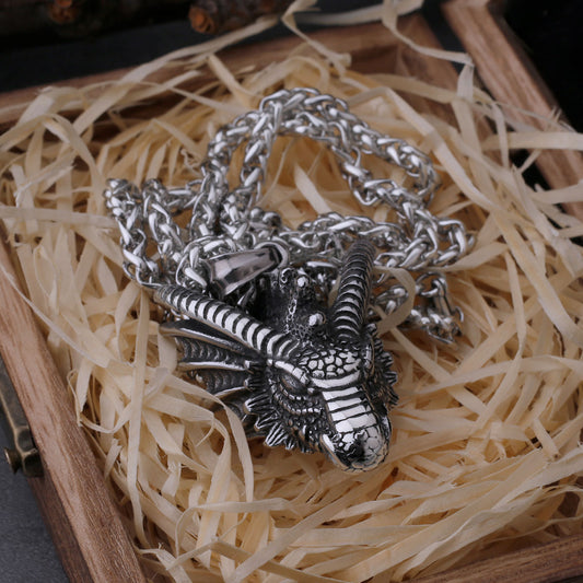 viking dragon pendant