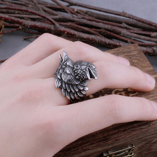 viking ravens ring