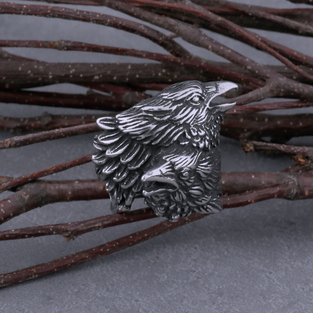 viking ravens ring