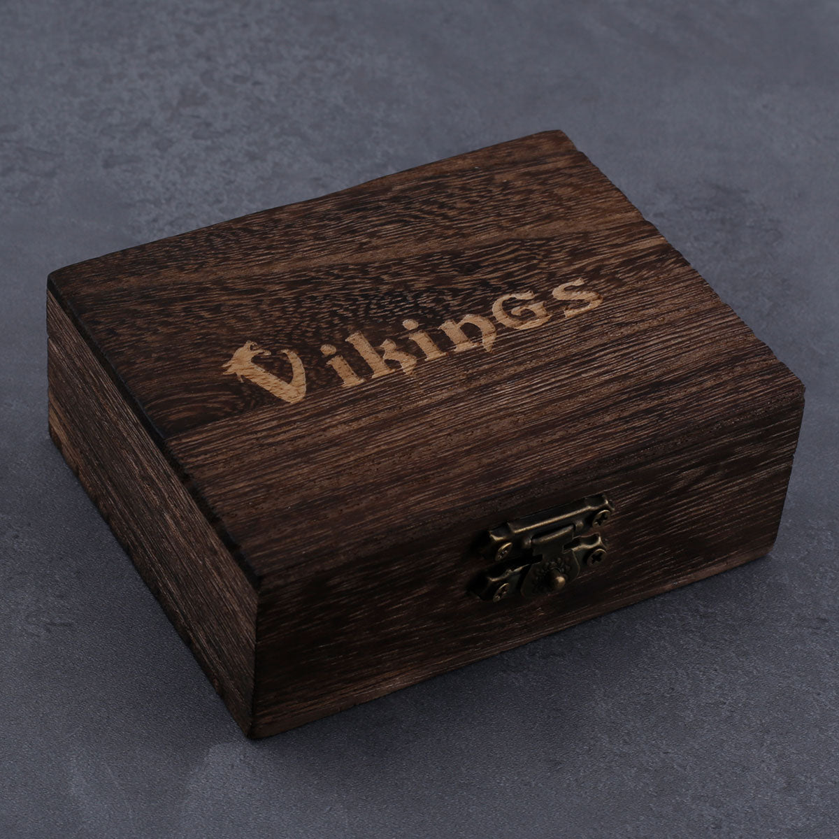 wooden viking box