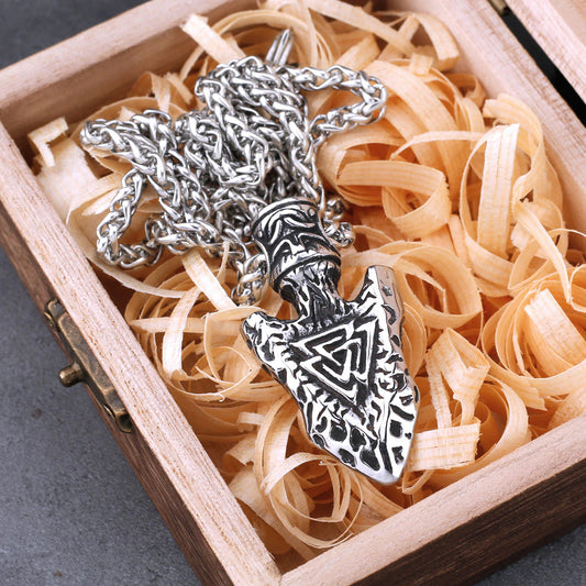 viking spear head pendant
