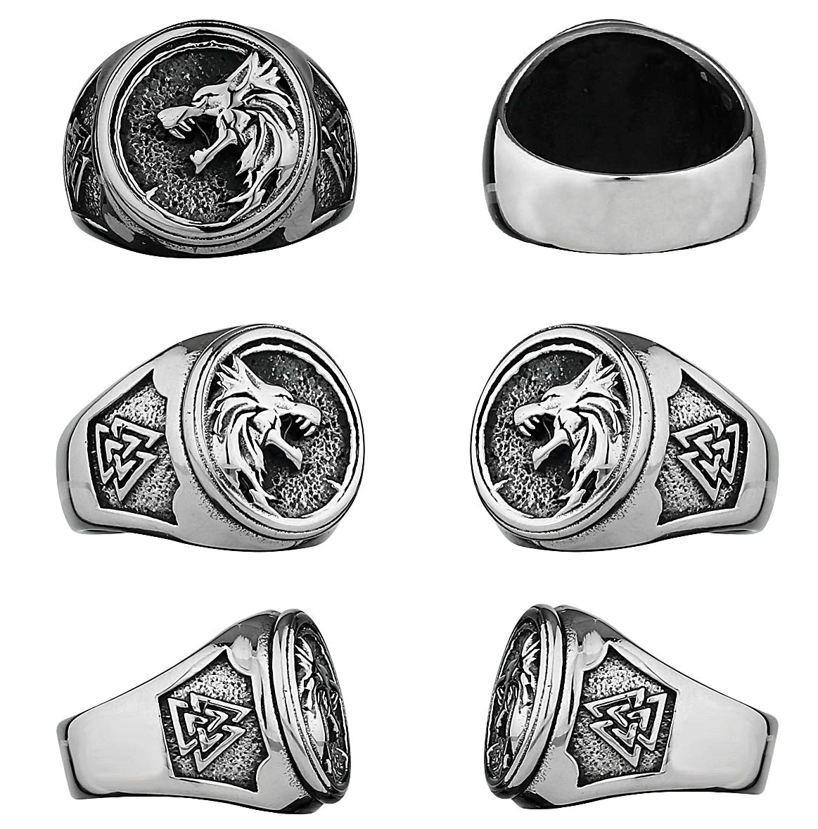 Viking geri and freki ring