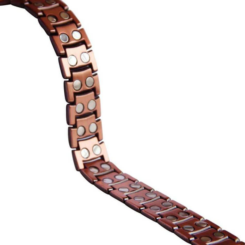 CLM310 100% Pure Copper Linked Magnetic Bracelet 210x15mm