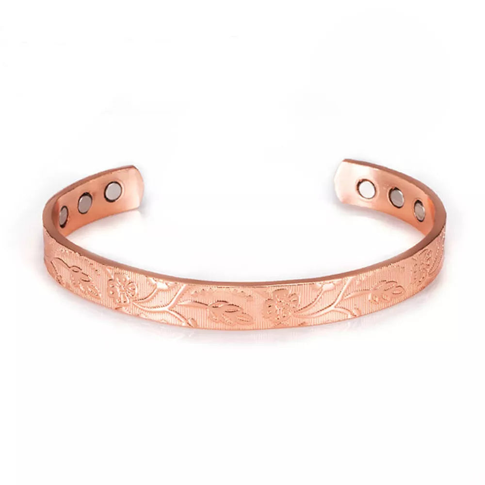 D07 100% Copper Magnetic Band 'Flower Trellis'