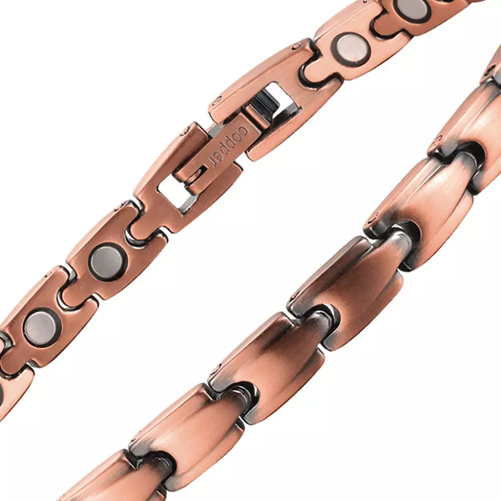 CB006A 100% Pure Copper Linked Magnetic ANKLET / Bracelet
