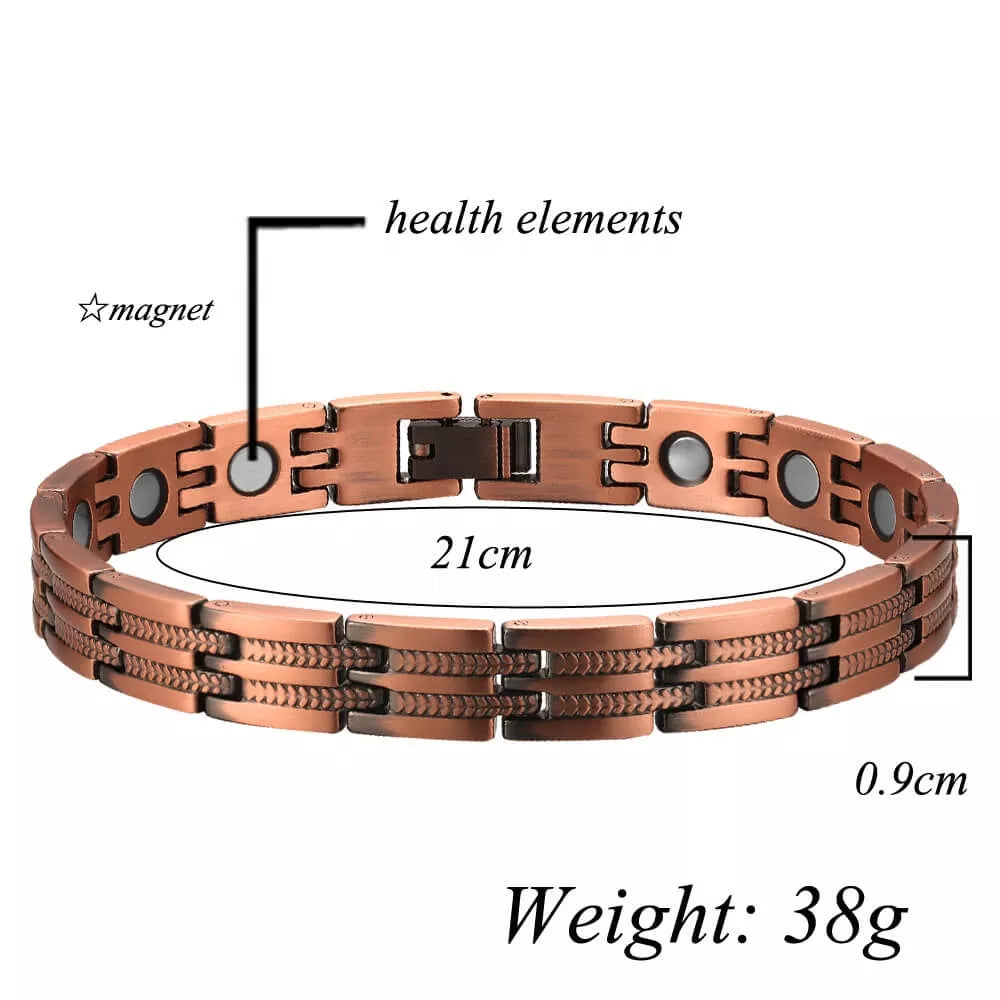 CLM31 100% Pure Copper Linked Magnetic Bracelet