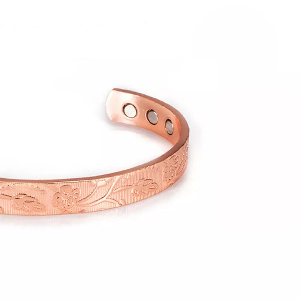 D07 100% Copper Magnetic Band 'Flower Trellis'